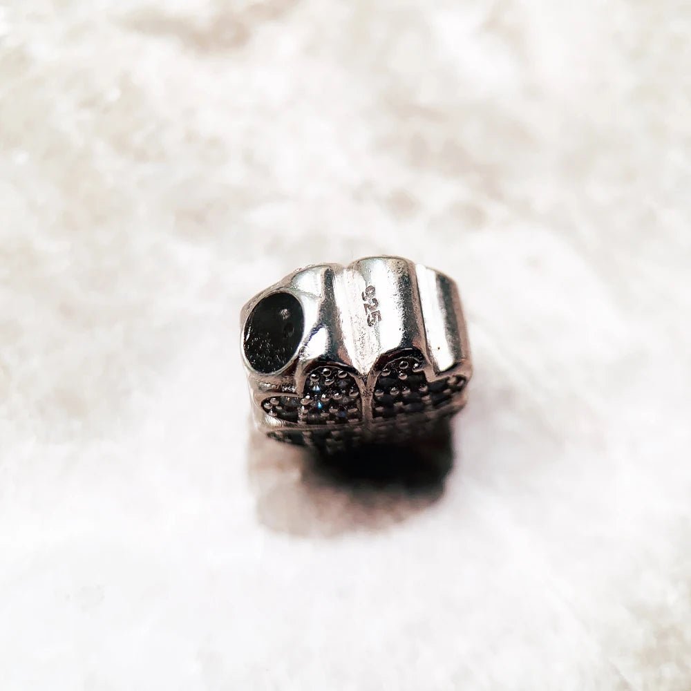 Berloque Trevo em Prata 925 com Zircônia