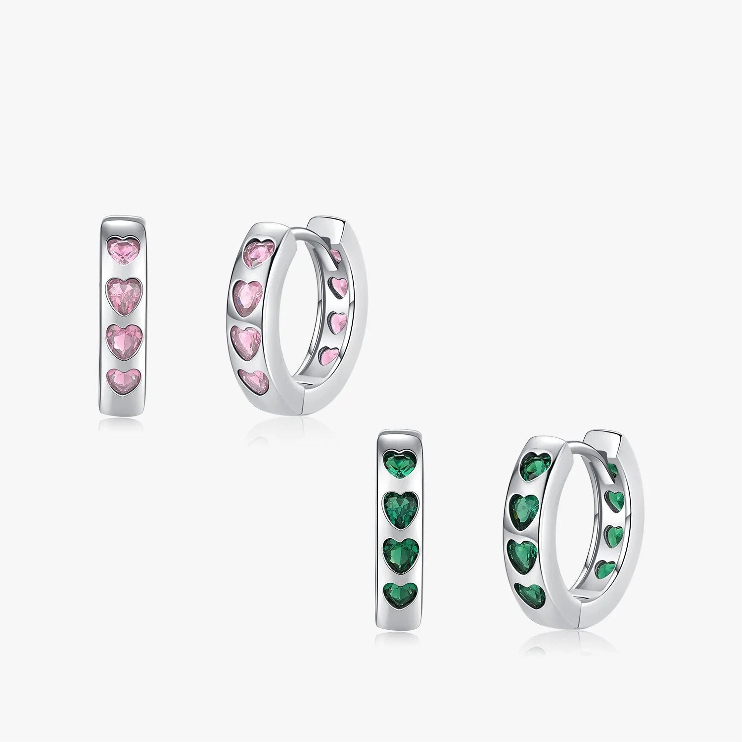 Brinco Argola Prata e Zircônia