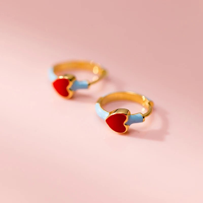 Brinco Argola Coração Liso