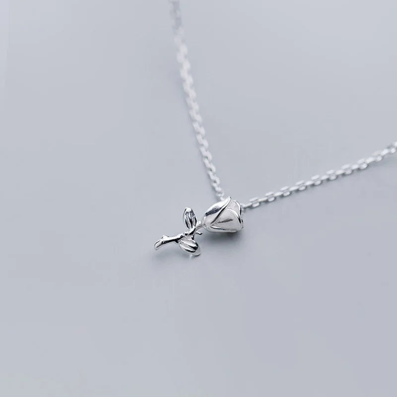 Colar Prata 925 Flor