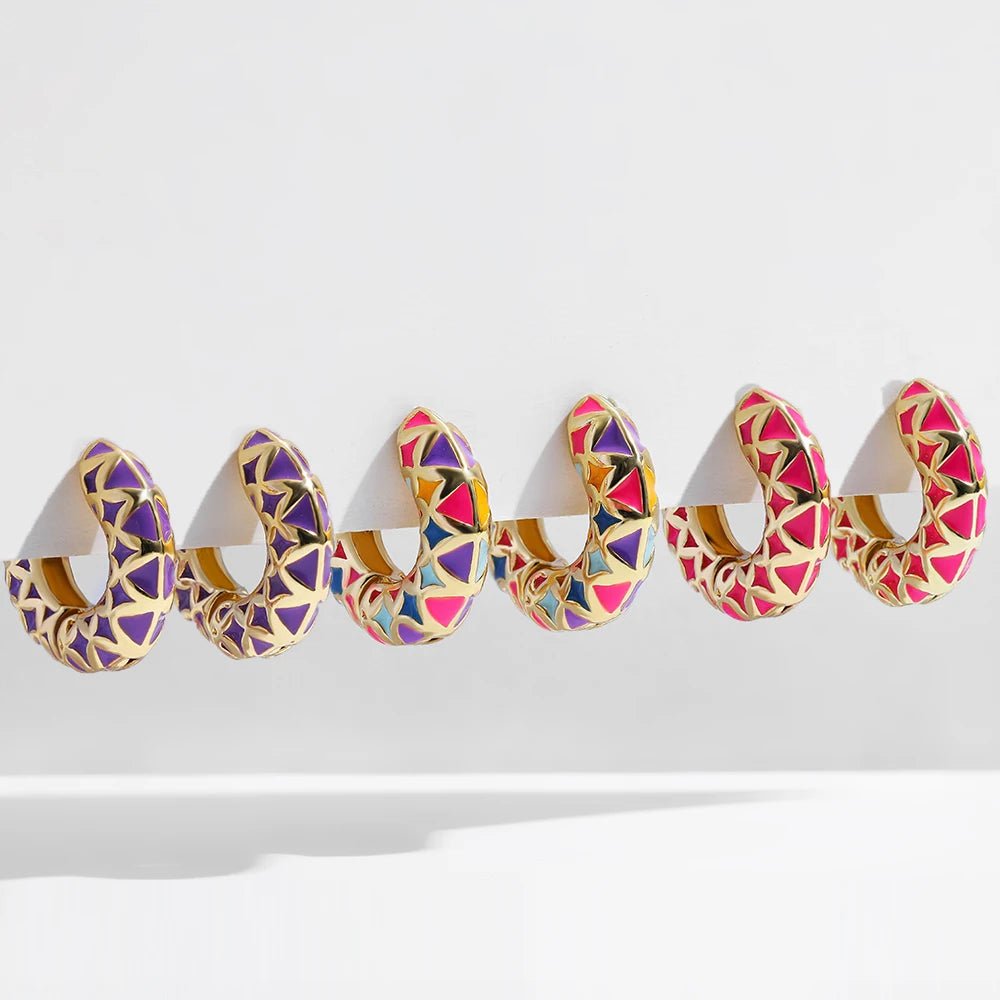 Brinco Argola Vintage Colorida