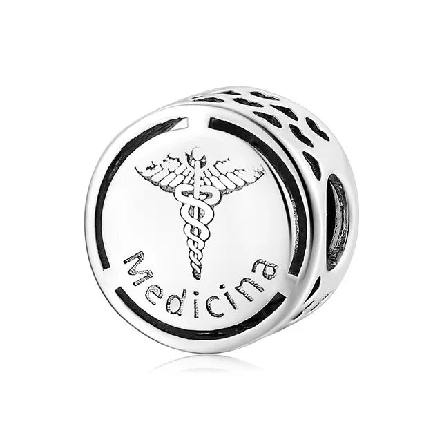 Berloque Medicina em Prata 925
