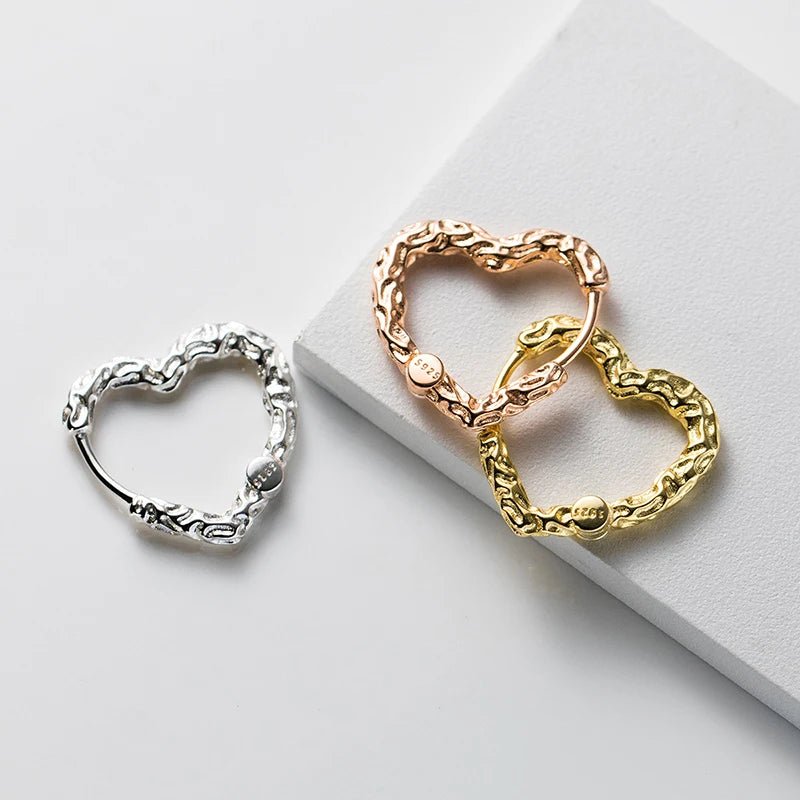 Brinco Textura Coração