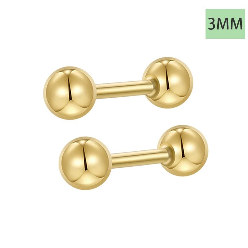 Brinco Stud Bolinha em Prata 925