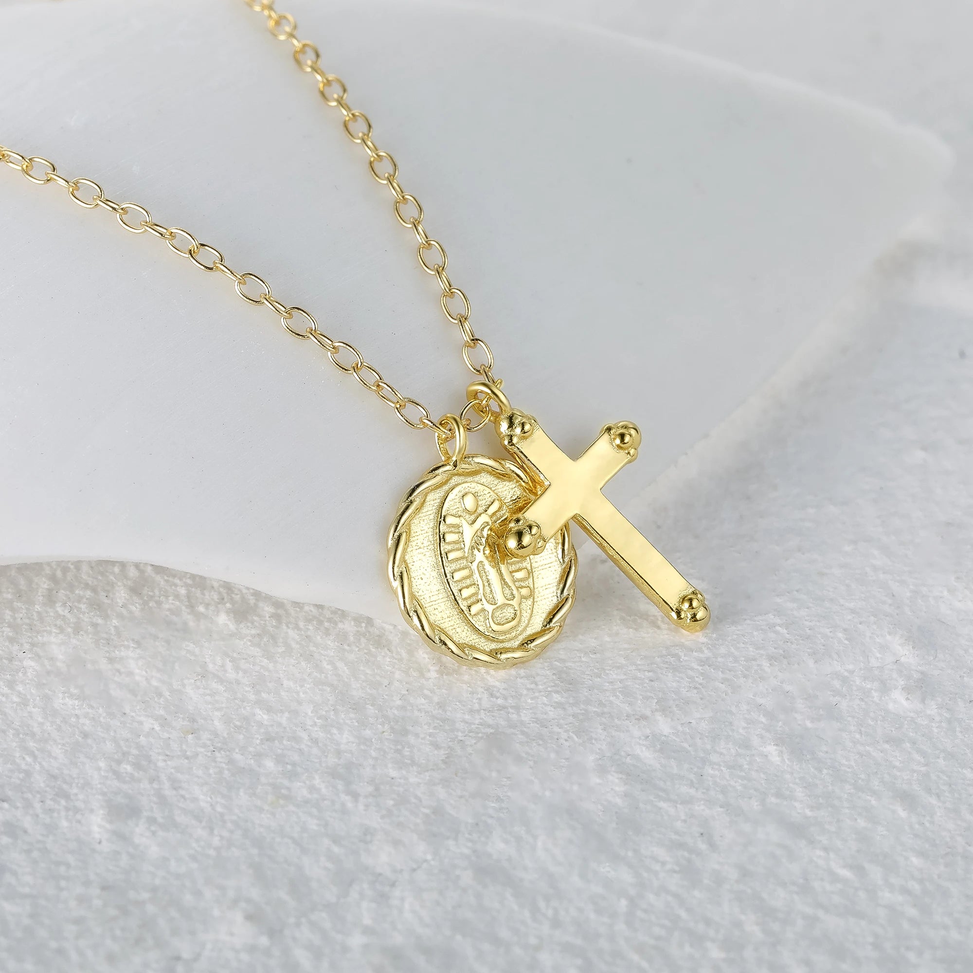 Colar Medalha Crucifixo