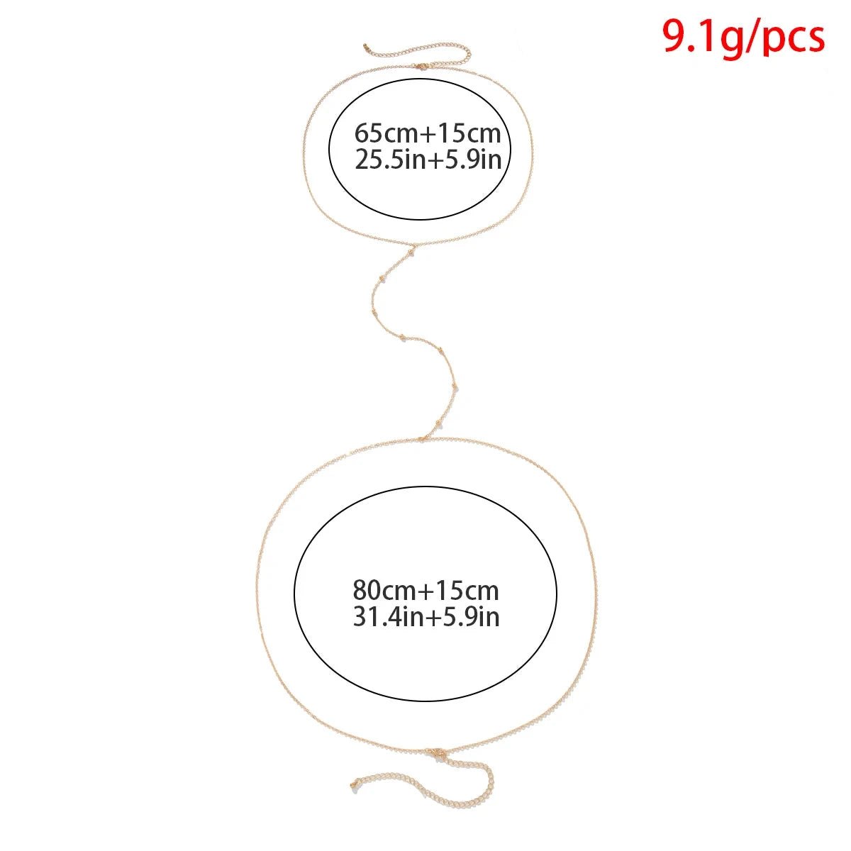 Body Chain – Colar de Corpo com Banho de Ouro