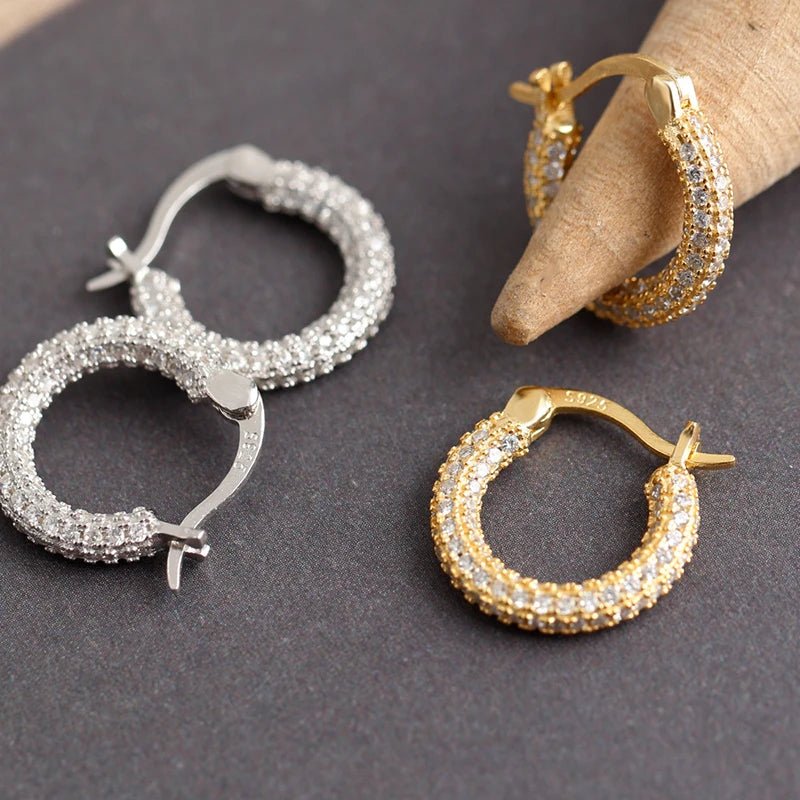 Brinco Argola Life Zircônia em Prata 925