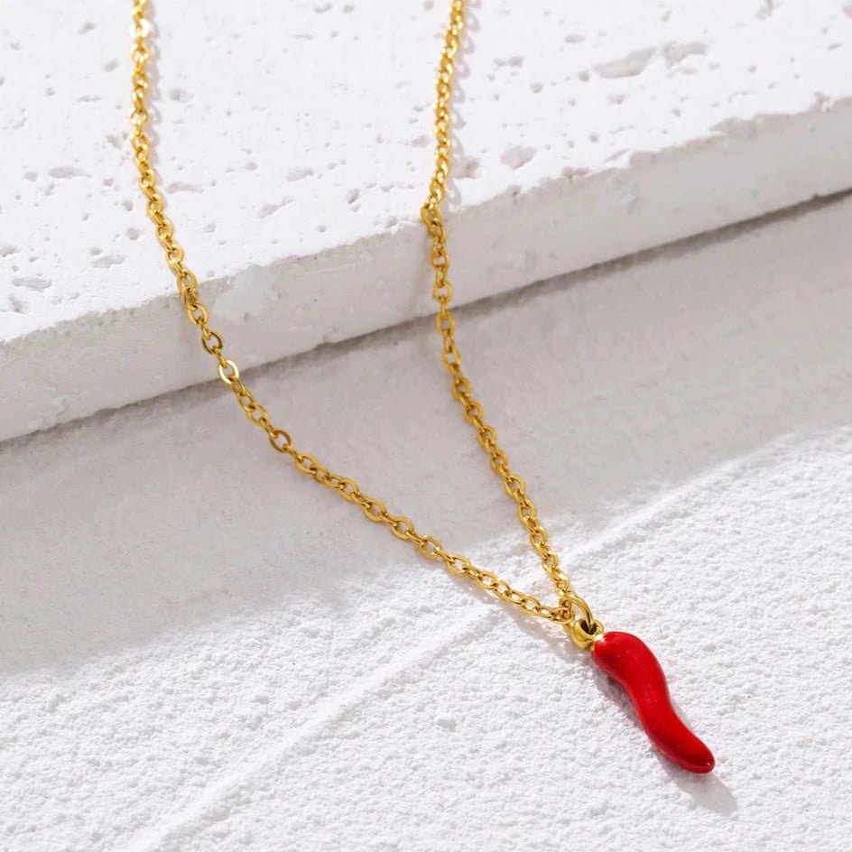 Colar Pingente Pimenta