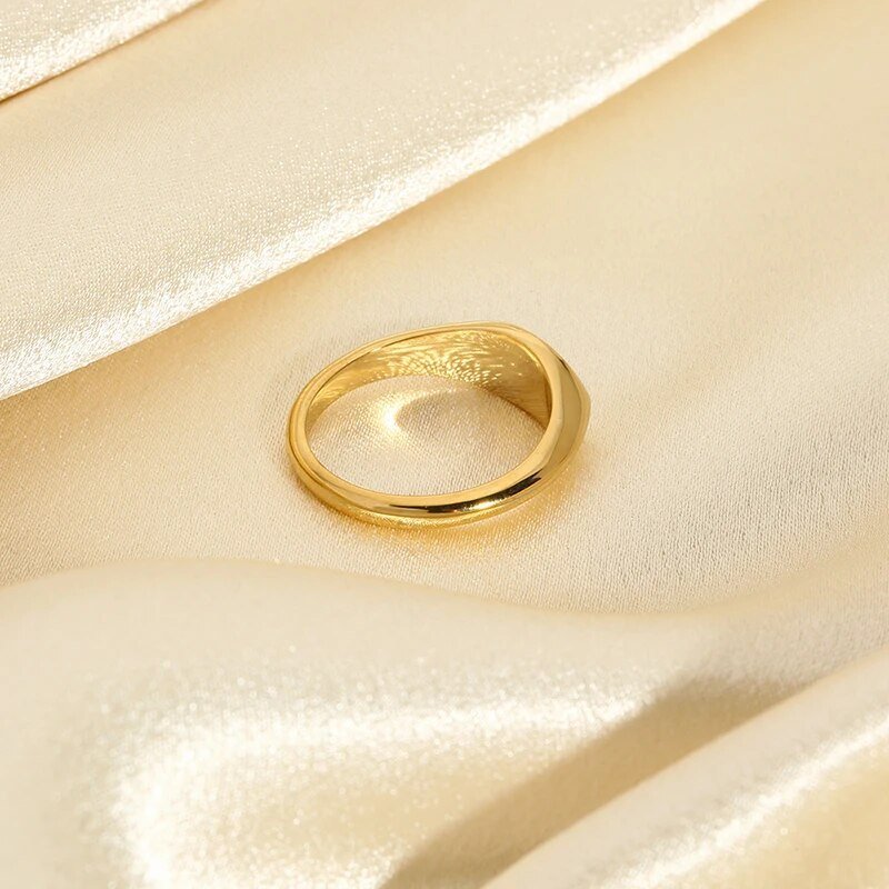 Anel Minimalista Folheado
