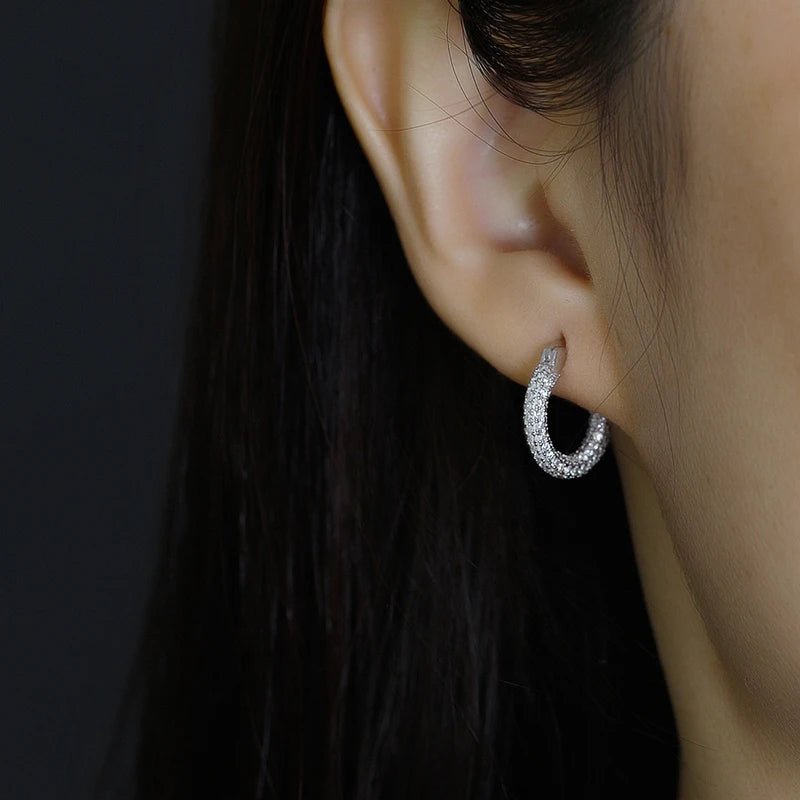 Brinco Argola Life Zircônia em Prata 925