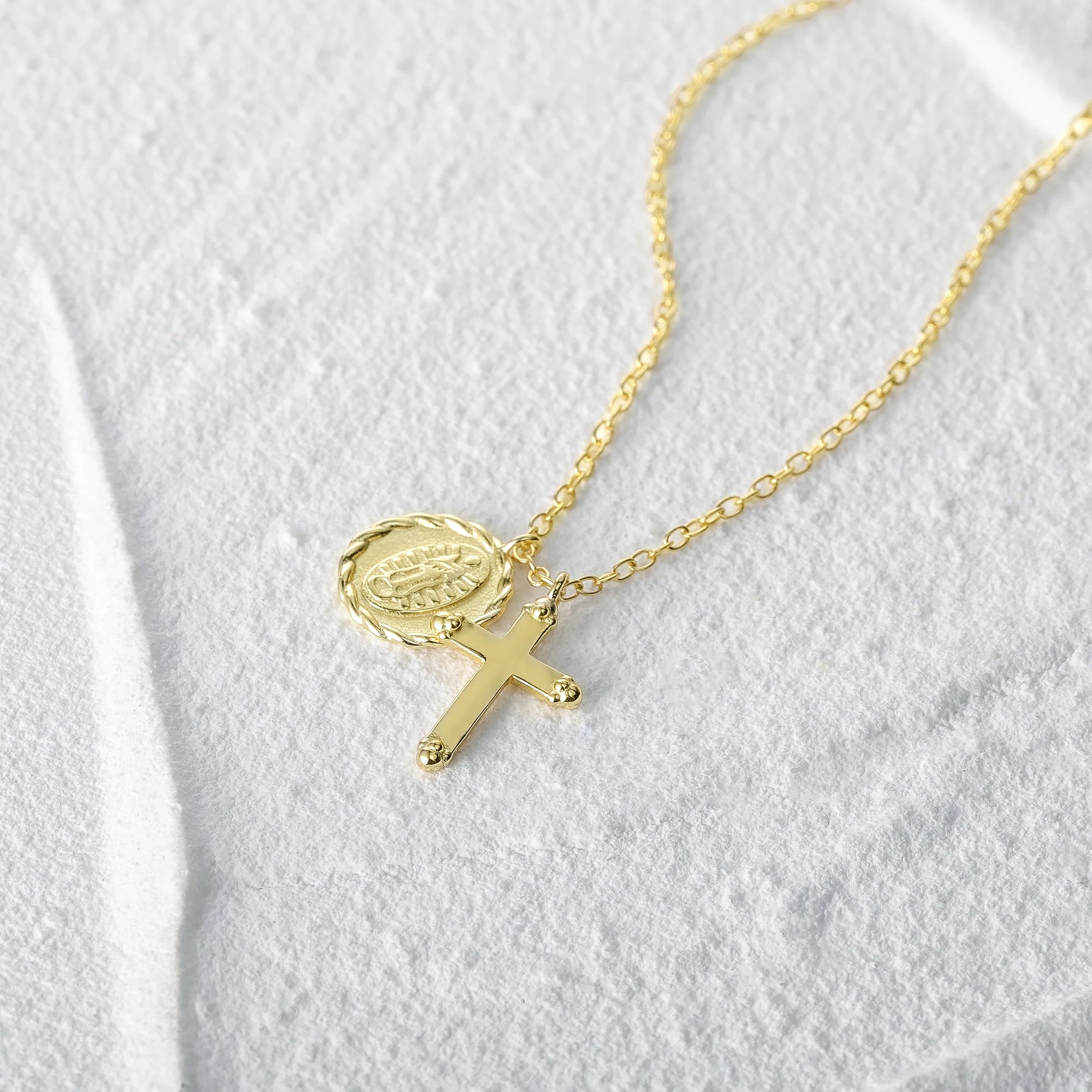 Colar Medalha Crucifixo