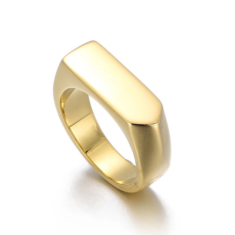 Anel Sinete  Liso  Masculino