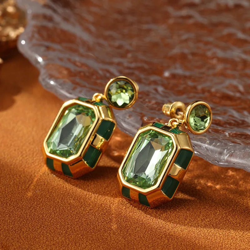 Brinco quadrado Vintage