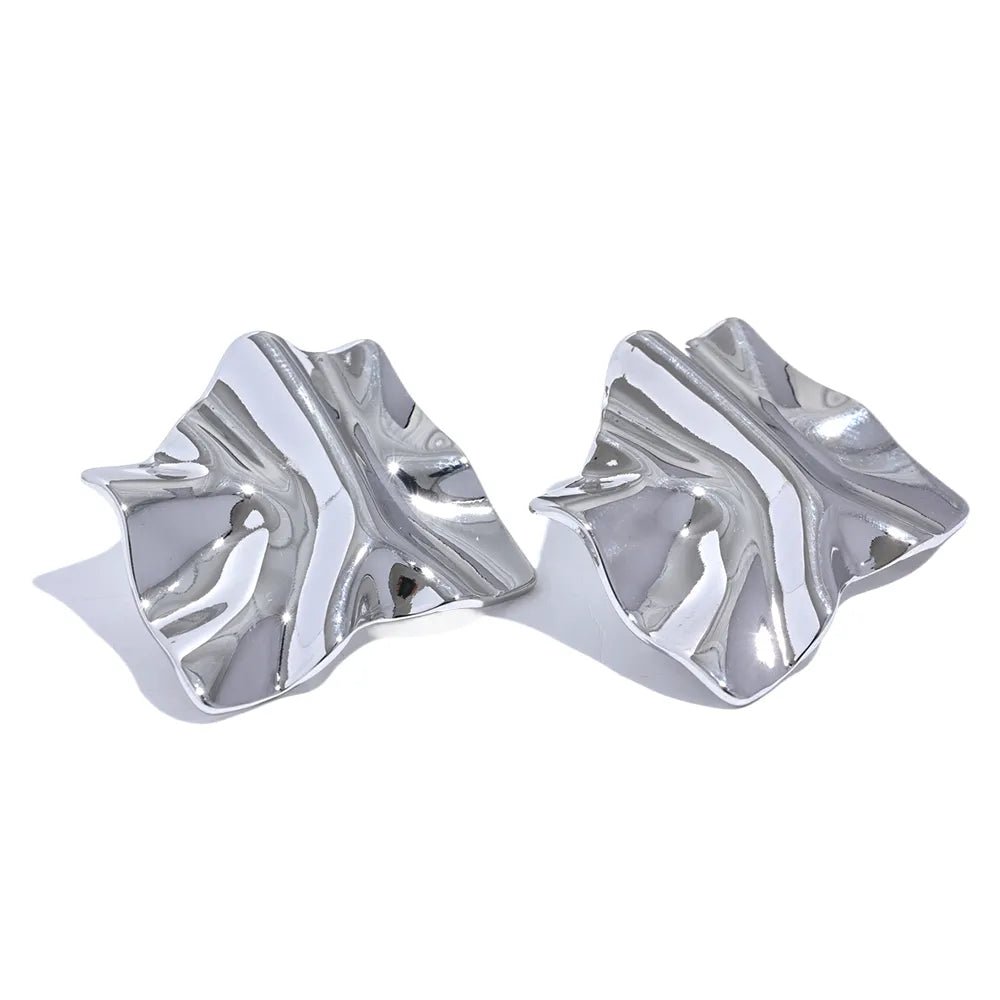 Brinco Orgânico Banhado a Ouro 18k