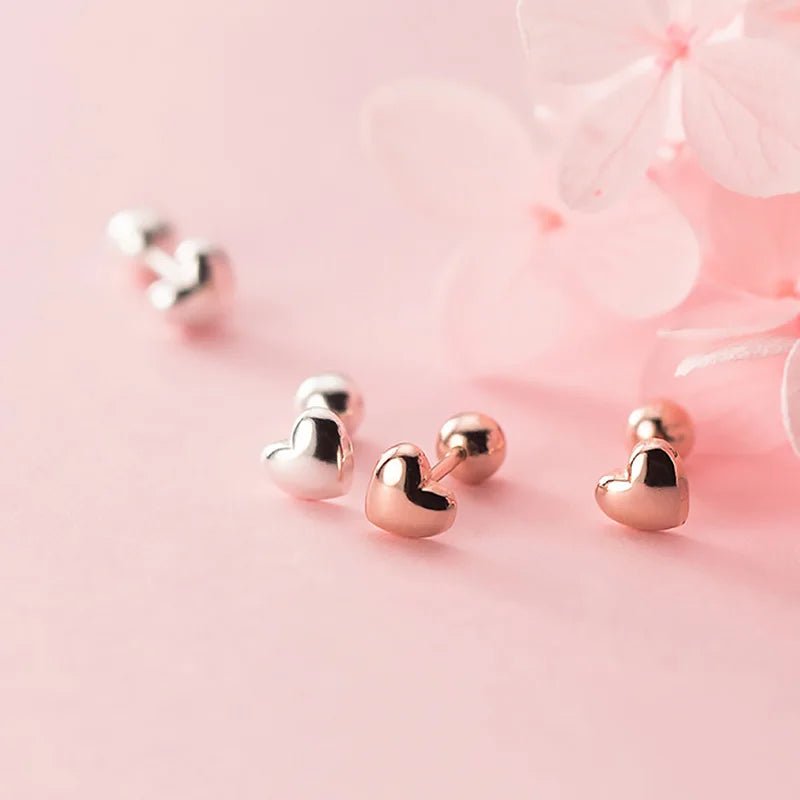 Brincos Stud Coração