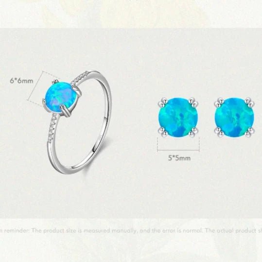 Conjunto De Joias Opalas Naturais