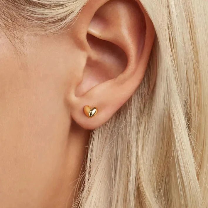 Brinco Coração Infantil em Prata 925