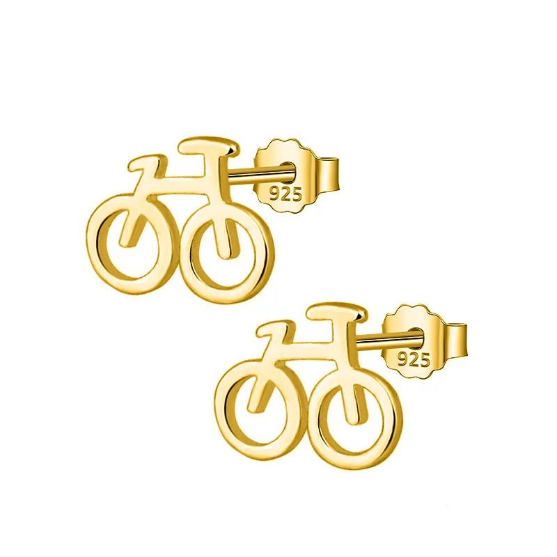 Brincos Bicicleta Prata 925