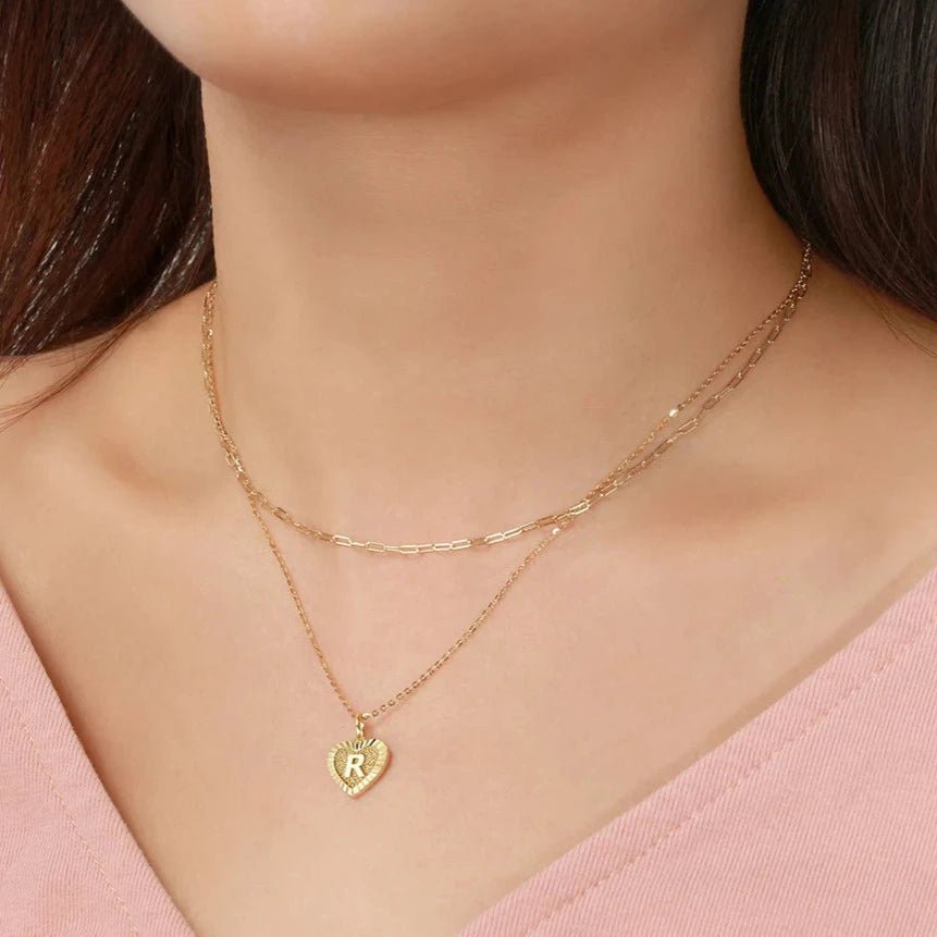 Colar Letra do Nome Duplo em Prata 925