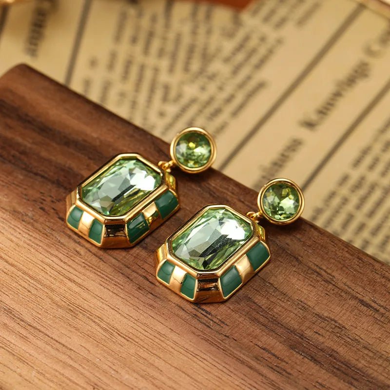 Brinco quadrado Vintage