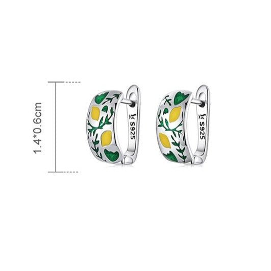 Brinco Limão em Prata 925