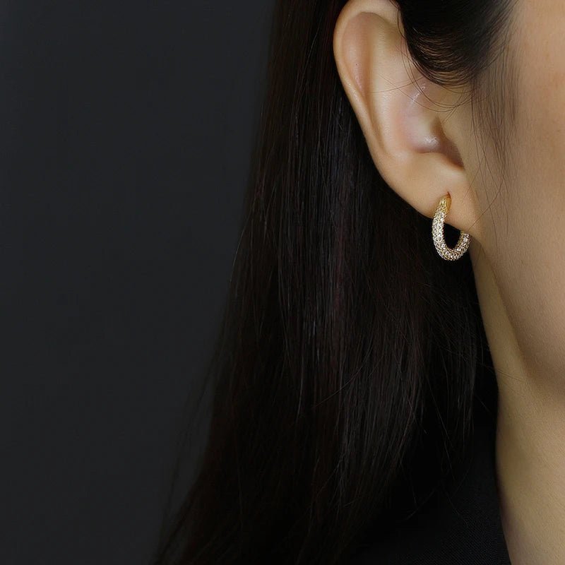 Brinco Argola Life Zircônia em Prata 925