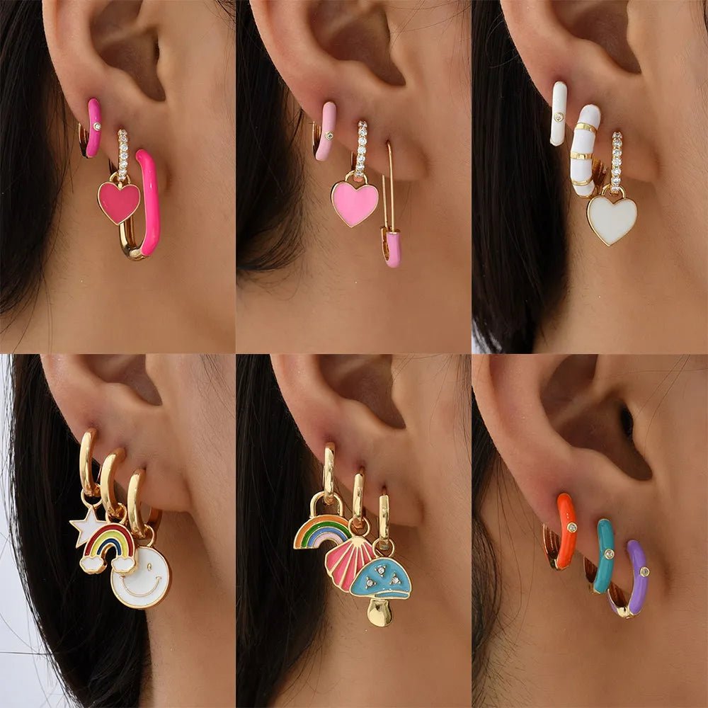 Trio De Argolinhas Prata Cravejadas Brincos Prata De Zircônia Argola Feminina