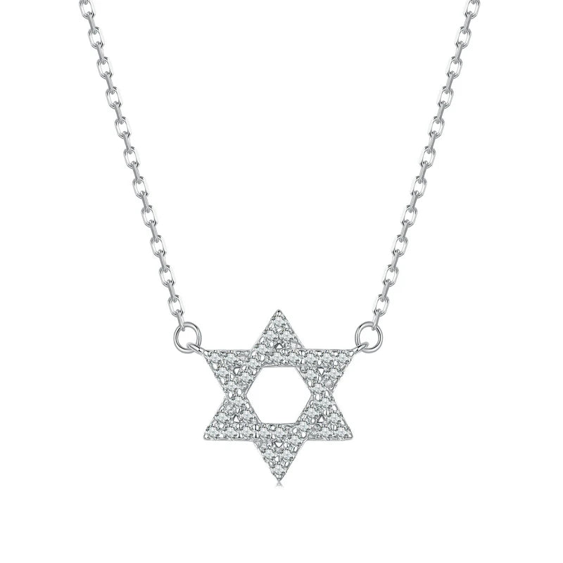Colar Estrela de Davi Prata 925