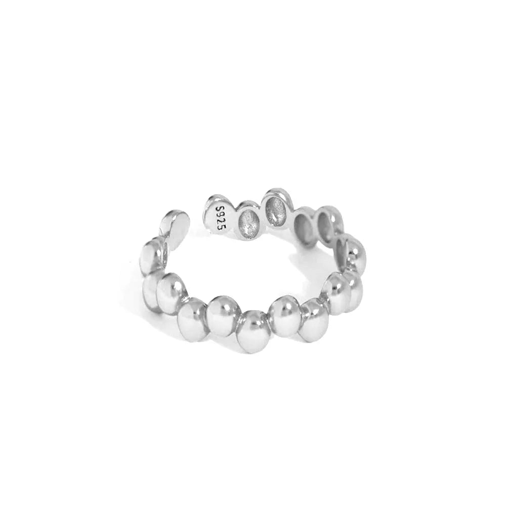 Anel Feminino em Prata 925 com Zircônia e Banho de Ouro 18k