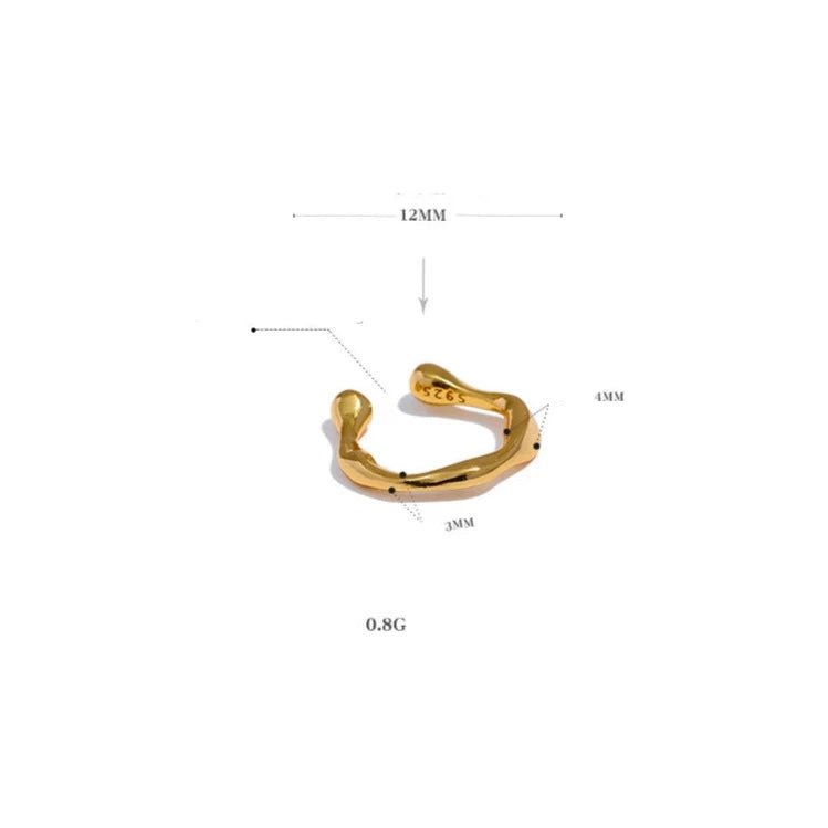 Brincos Ear Cuffs Ajustável