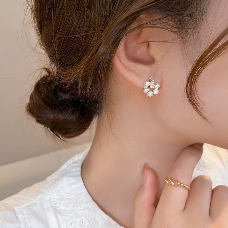Brinco Redondo Folheado a Ouro 14k