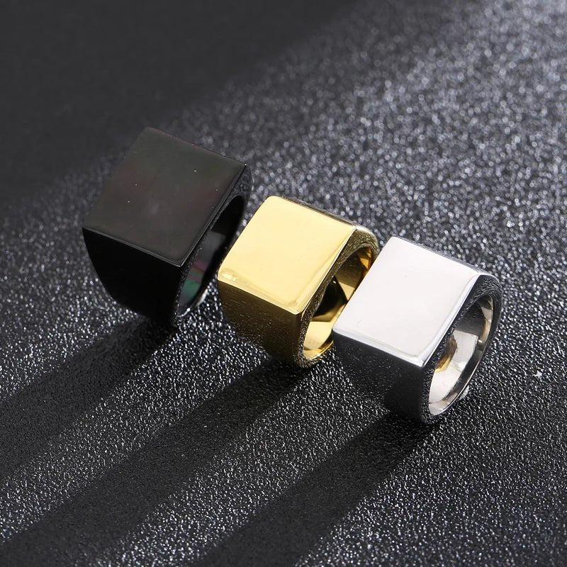 Anel Sinete  Liso  Masculino