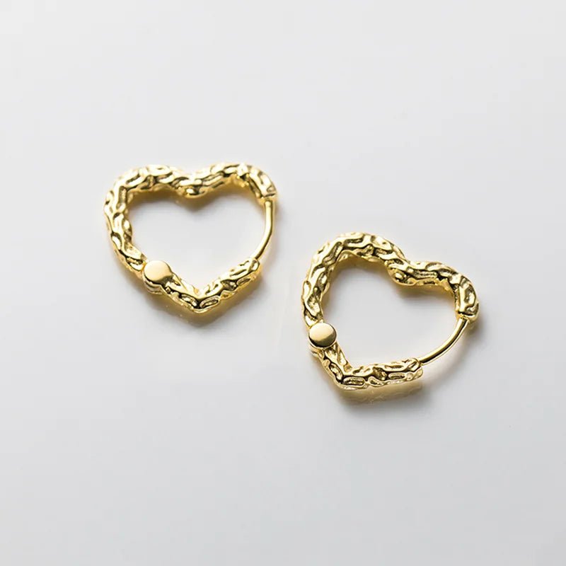 Brinco Textura Coração