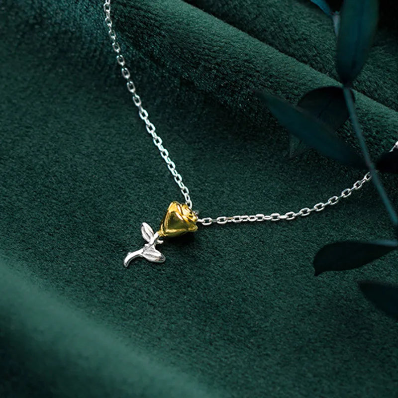 Colar Prata 925 Flor