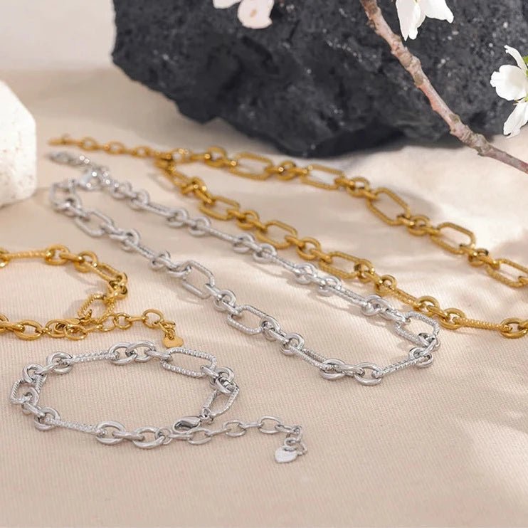 Conjunto Colar e Pulseira Feminina