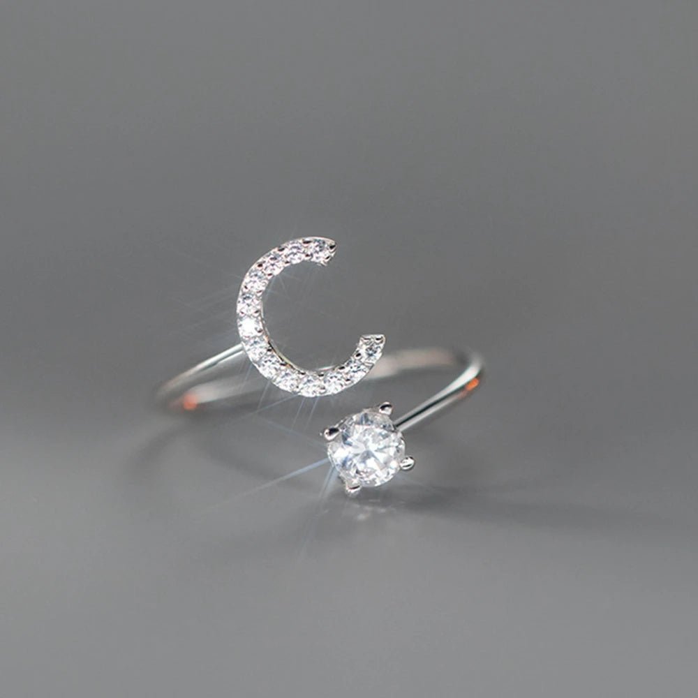 Anel Letra do Nome Zircônia