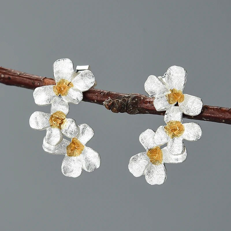 Brinco Dourado Flor
