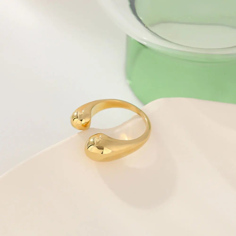 Anel Regulável Banhado a Ouro