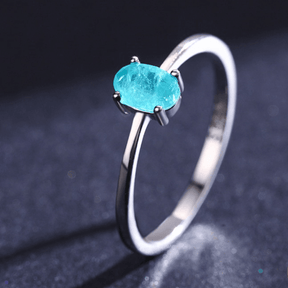 Anel Solitário Pedra de Turmalina