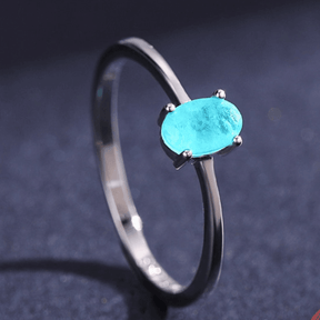 Anel Solitário Pedra de Turmalina