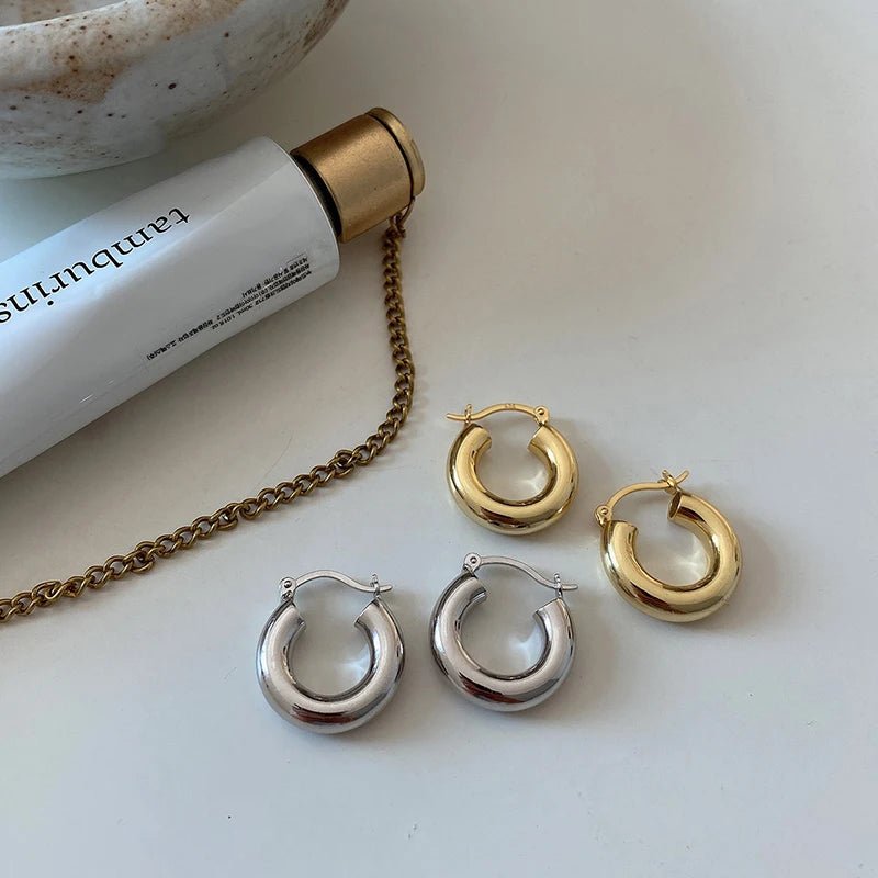 Brinco Argola Grossa de Prata 925