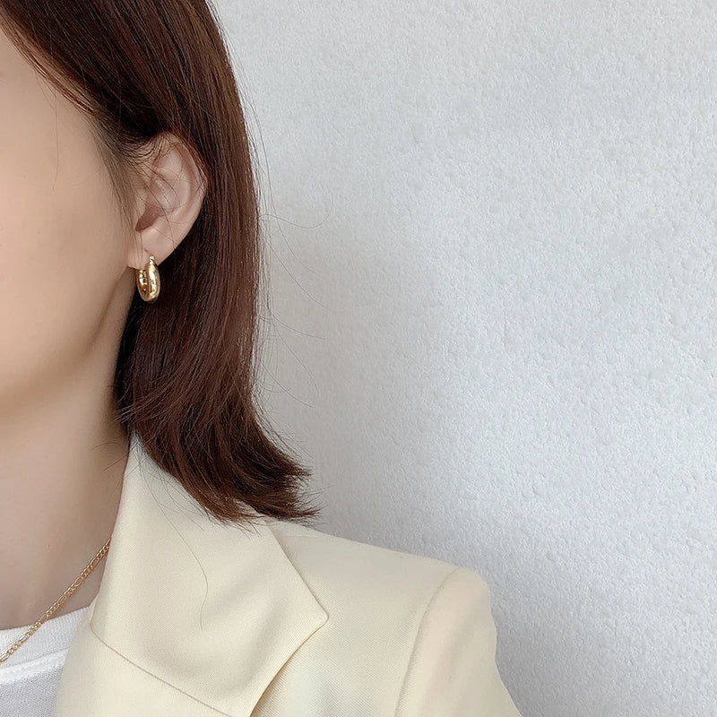 Brinco Argola Grossa de Prata 925