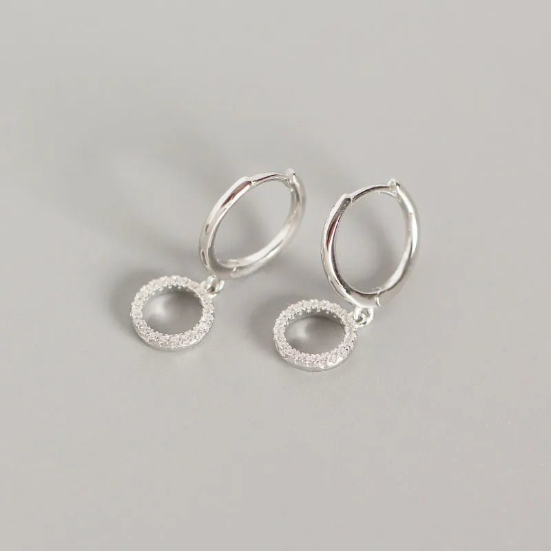 Brinco Argola Circulo Prata 925