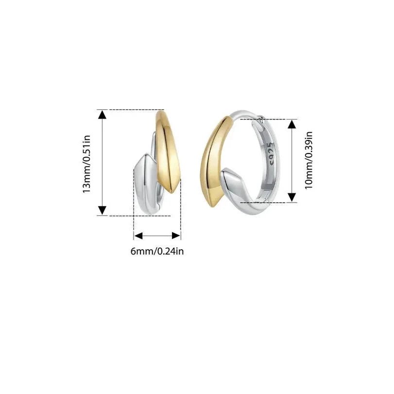 Brinco Argola Dupla Clássica em Prata 925