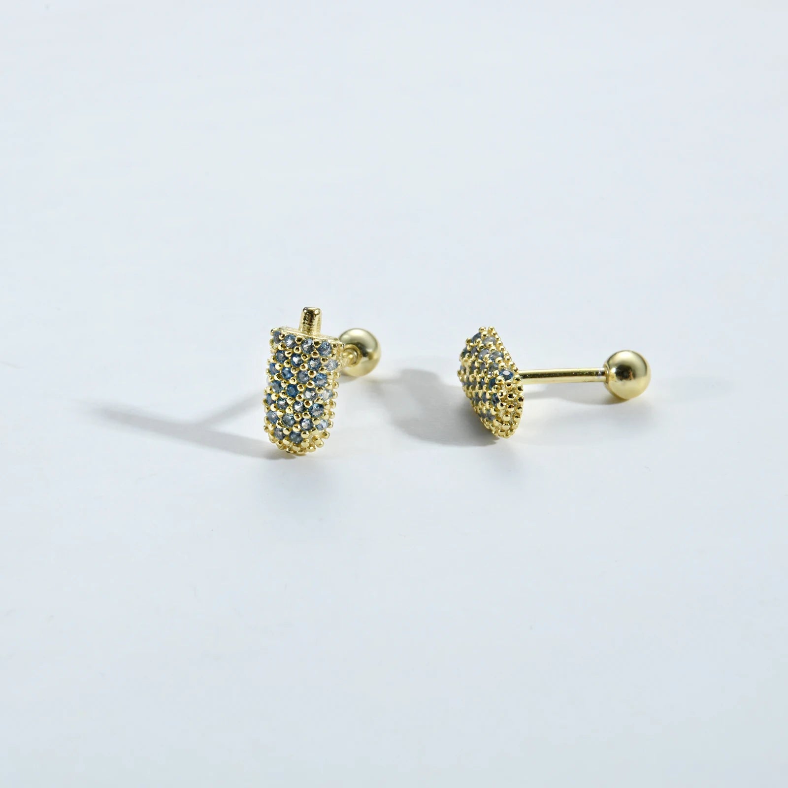 Brinco Picolé Infantil em Prata 925 com Zircônia