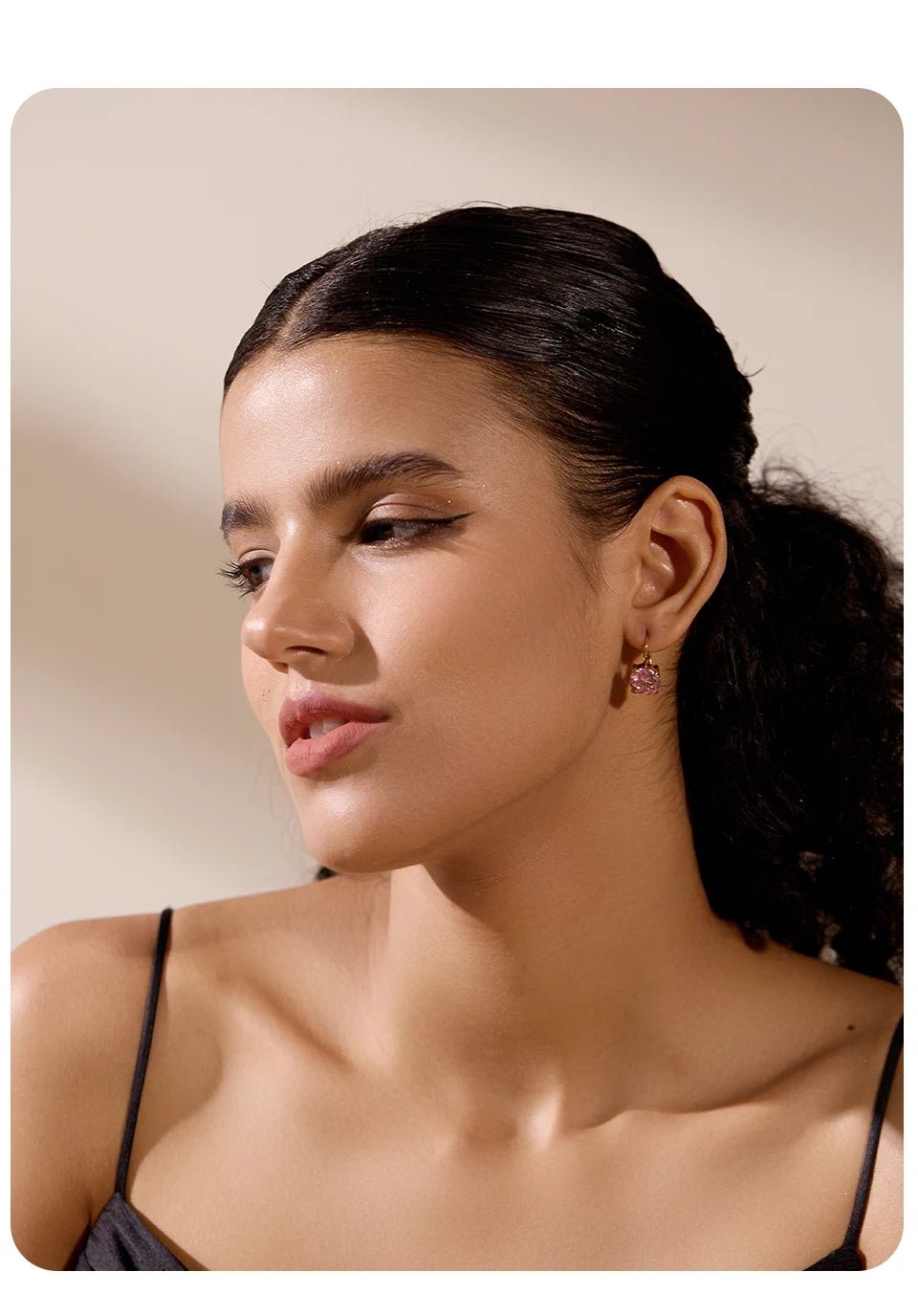 Brincos de Argola Zirconia Cúbica - Aço Inoxidável