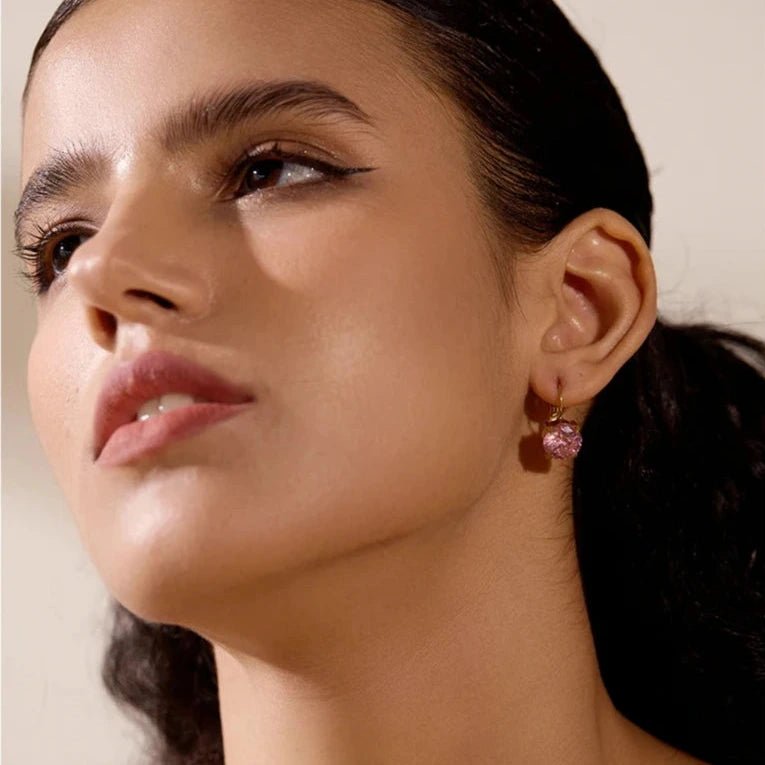 Brincos de Argola Zirconia Cúbica - Aço Inoxidável