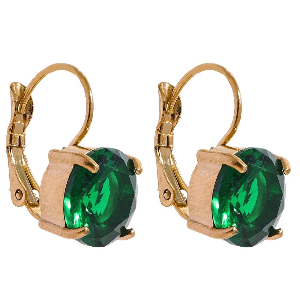 Brincos de Argola Zirconia Cúbica - Aço Inoxidável - Amare_40 folheada a ouro da Vonn | Vonn