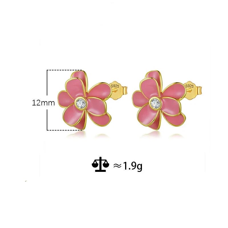 Brincos Flor Florere em Prata 925