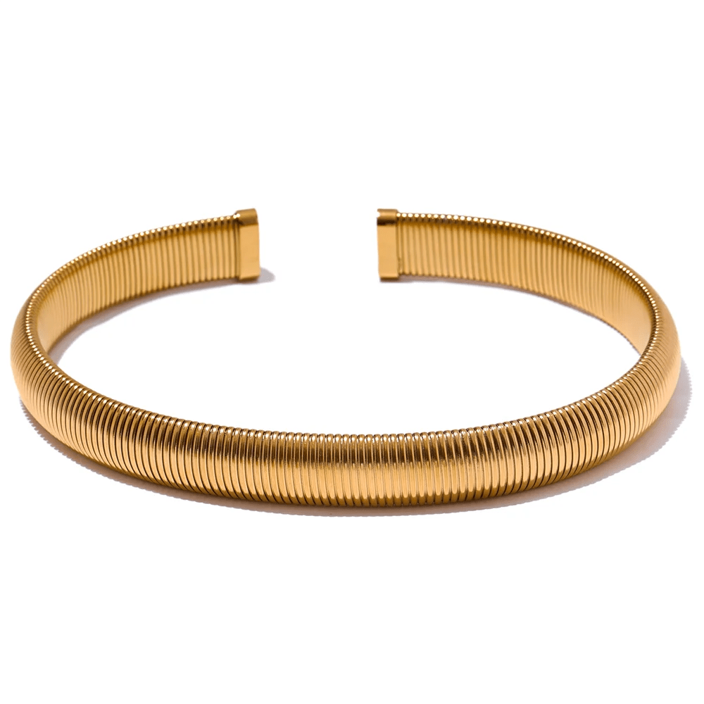 Chocker Aro liso grosso - Amare_39 folheada a ouro da Vonn | Vonn
